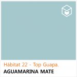 Hábitat 22 - Top Guapa Aguamarina Mate