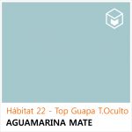 Hábitat 22 - Top Guapa Tirador Oculto Aguamarina Mate