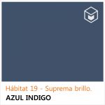 Hábitat 19 - Suprema brillo Azul Indigo