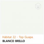 Hábitat 22 - Top Guapa Blanco Brillo