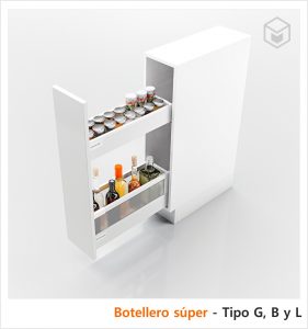 Complementos - Interiorismo Serie - Botellero súper - Tipo G, B, L