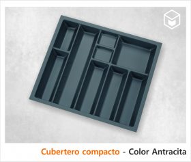 Complementos - Cubertero compacto - Color antracita