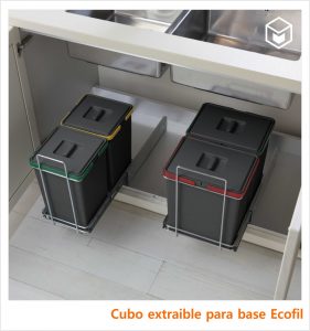 Complementos - Cubos y contenedores - Cubo extraible para base Ecofil