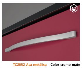 Complementos - Tirador TC2052 Asa metálica - Color cromo mate