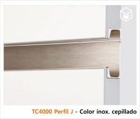 Complementos - Tirador TC4000 Perfil J - Color inox. cepillado