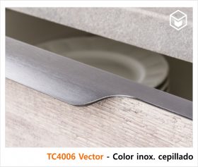 Complementos - Tirador TC4006 Vector - Color inox. cepillado