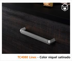 Complementos - Tirador TC4080 Lines - Color níquel satinado