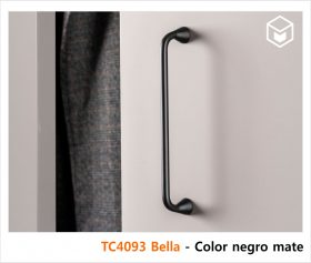 Complementos - Tirador TC4093 Bella - Color negro mate