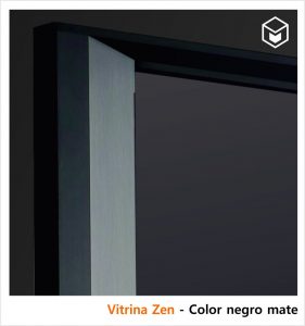 Complementos - Vitrinas metálicas Zen- Color negro mate