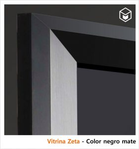 Complementos - Vitrinas metálicas Zeta- Color negro mate